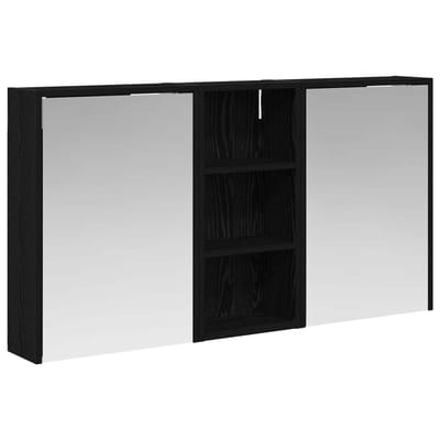 vidaXL - Badkamerkast - set - 3 - st - 116 - x - 16 - x - 62,5 - cm - Bewerkt - hout