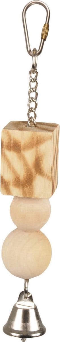 Flamingo Vogelspeelgoed Bbq Houten Blokken - Vogelspeelgoed - 3x3x23.5 cm Beige Natural