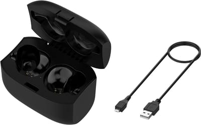 Oplaadcase Oordopjes - Hoofdtelefoon Dock - Veilig Opladen - Compact Ontwerp - 6.2 x 3.9 cm - Zwart