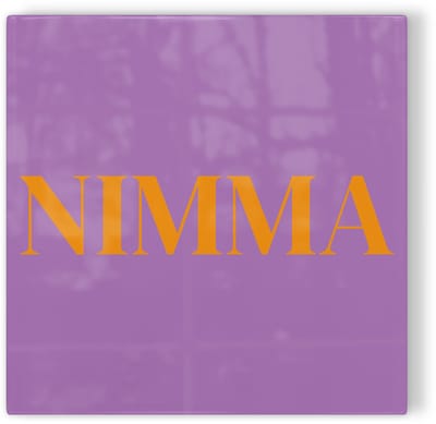 Tegeltje Nijmegen Nimma - paars oranje - tegeltje stad - tegeltje met tekst