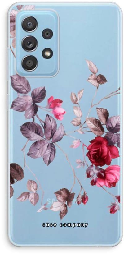 Case Company® - Hoesje geschikt voor Samsung Galaxy A73 hoesje - Mooie bloemen - Soft Cover Telefoonhoesje - Bescherming aan alle Kanten en Schermrand
