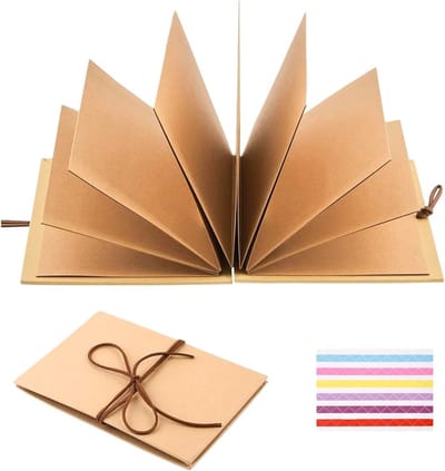 DIY Fotoalbum 28 x 21 cm - Vouwbaar Collectie Album voor Foto's, Knutselen en Cadeaus voor Feestdagen, Verjaardagen en Bruiloften