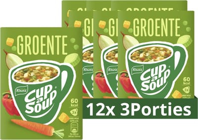 Knorr Cup A Soup - Groente - zonder smaakversterkers, kleurstoffen en conserveermiddelen - 36 Porties