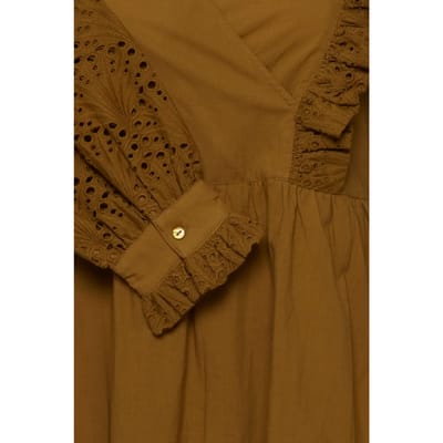 Damesjurk van gemiddelde lengte met mouwen Atelier Rêve Irluie
