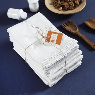 Set van 12 Witte Keukendoeken - 100% Absorberend Katoen - Droogdoeken & Vaatdoeken 45x71 cm