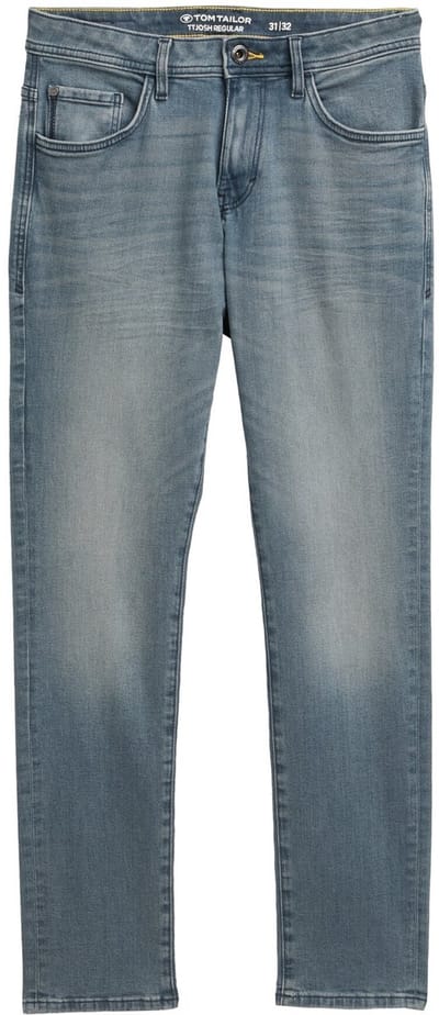 Tom Tailor - TTJOSH REGULAR SLIM-jeans - Maat 33/32 - mid stone blue grey denim
