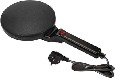 Elektrische pannenkoekenplaat - Crêpe maker - Snelle maaltijden maken - Draagbaar en multifunctioneel - 800 Watt vermogen - Zwart