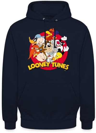 Looney Tunes Groep Hoodie Unisex