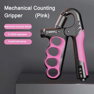 5-100kg Gripsterkte Gym Pols Expander Handversterker Verstelbare Spierherstel Fitness Handkrachtoefening - Roze