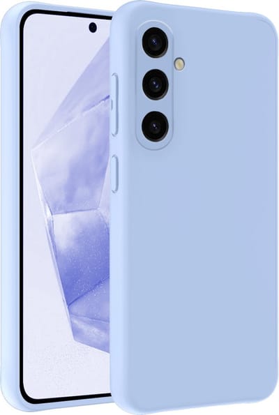 Hoesje - Geschikt voor Samsung Galaxy A35 - Sterk & Shockproof - Siliconen Case - Hoes Cover - Telefoonhoes - Lichtblauw