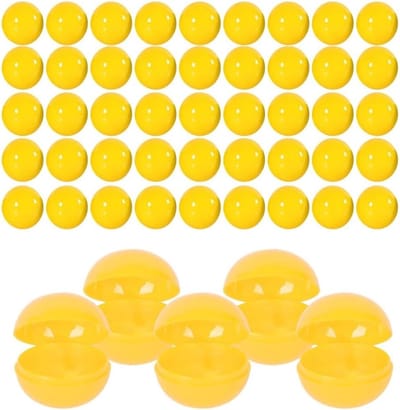 Kleurige 3cm Fillable Bingo Balls voor Feestjes, Versieringen en Lotterij Spellen - 50 Stuks Plastic Ballen