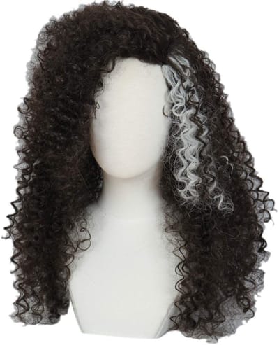 Dailygoods- Afro Pruik Zwart 60 CM - Lange Krullend Pruik - Cosplay - Halloween - Synthetische Vezel - Hoogwaardige Kwaliteit