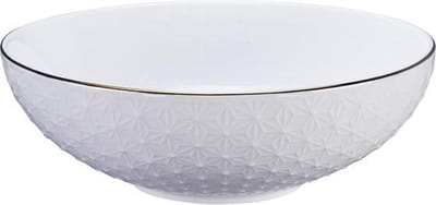 Tokyo Design Studio - Nippon White Gold Rim Bowl 19x5.5cm 780ml Star