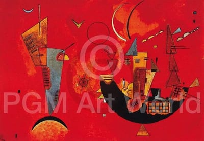Kunstdruk Wassily Kandinsky - Mit und Gegen 70x50cm