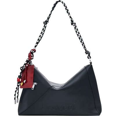 Desigual schoudertas Half Logo Leiria 2.0 Shoulder Bag Black zwart