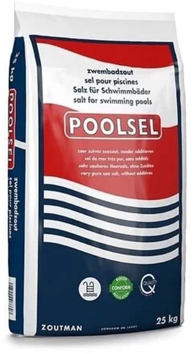 Zwembadzout Poolsel 25 kg – Hoogwaardig zout voor zoutelektrolyse zwembaden