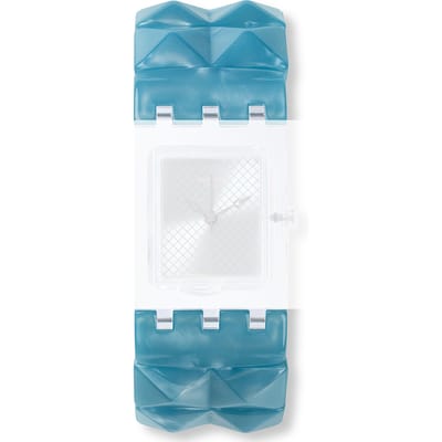 Swatch Plastic - Square SUB 18mm ASUBK157A SUBK157 Blue Posh Large band
