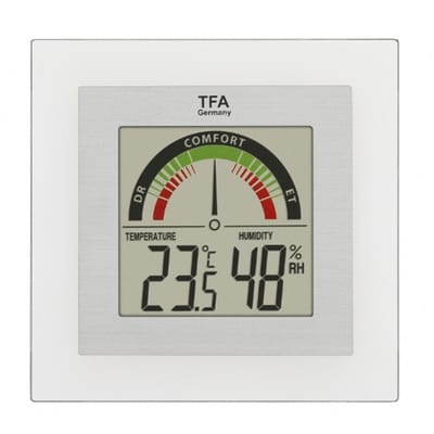 TFA Dostmann - Digitale thermo-hygrometer zilver