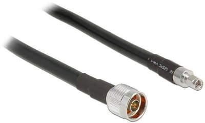 N (m) - RP-SMA (m) kabel - CFD400/LLC400 - 50 Ohm / zwart - 1 meter
