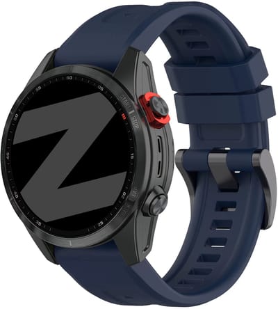 Bandz siliconen 'Classic' bandje geschikt voor Garmin Fenix 9 (Pro) 51mm / Fenix 8 (Pro) 51mm / Garmin Fenix 7x (Pro - Sapphire Solar) / Fenix 6x (Pro - Sapphire) / Fenix 5x (Plus) / Fenix 3 / Epix Pro (Gen 2 - 51mm) / Enduro 1-2-3 - Dark Blue