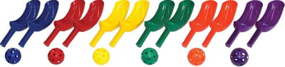 Jai Alai Set - Spel voor kinderen - Buiten spelen - Duurzame materialen - 37 cm pakket - Blauw
