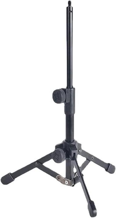 Tafelblad Statief - Microfoon Houder - Lezingen Spreken - Opvouwbaar Ontwerp - 165 mm Hoog - Zwart