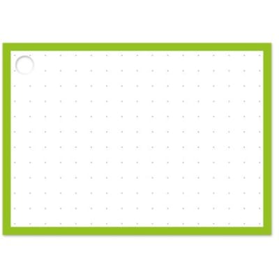 SOHO Flashcards – Flashcards met perforatie – Systeemkaarten – Flashcard met ring – Dots – 50 stuks – A7 – Groen