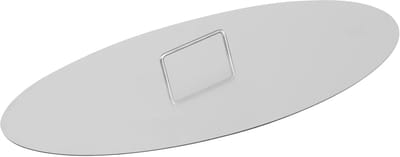 Vuurschaal Deksel - Vuurkorf Afdekking - Buitenhaard Bescherming - Roestvrij Staal - Ø 80 cm - Zilver