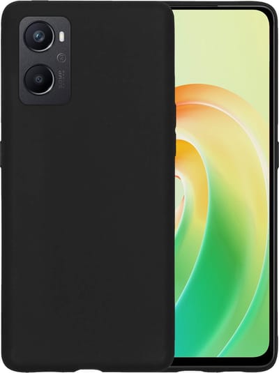 Hoesje - Geschikt voor OPPO A76 - Sterk & Shockproof - Hoes Cover - Siliconen Case - Telefoonhoesjes - Zwart