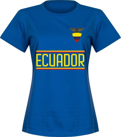Ecuador Team T-shirt - Blauw - Dames - S