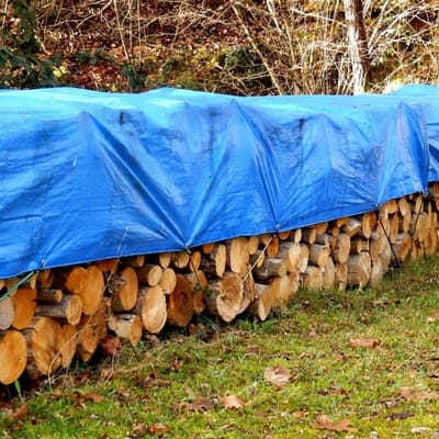 Afdekzeil - Beschermend zeil - Buiten beschermen - Versterkte randen - 3x4m - Blauw