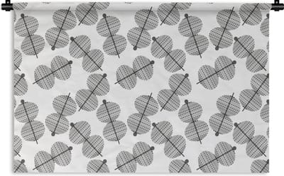 Wandkleed - Wanddoek - Lampion - Patronen - Lampen - 180x120 cm - Wandtapijt