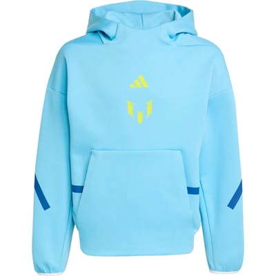 Adidas Messi Zne Hoodies Kinder - Paars - Maat 123 - 129 CM - Poly Fleece