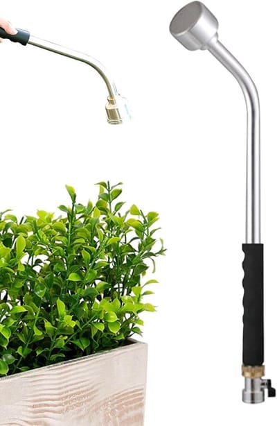 Tuinslang Sproeier - Waterstaf Tuinbuis - Planten Water Geven - Geïntegreerde Aan/Uit - 45 cm - Grijs