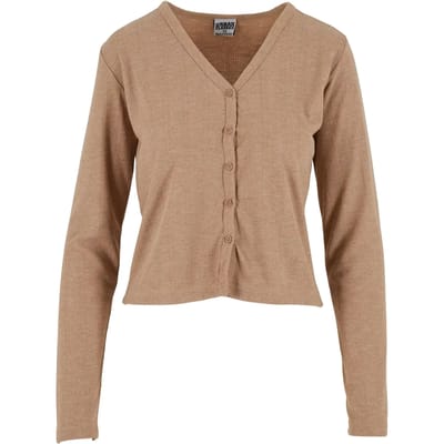 Urban Classics - Rib Cardigan - XS - Beige