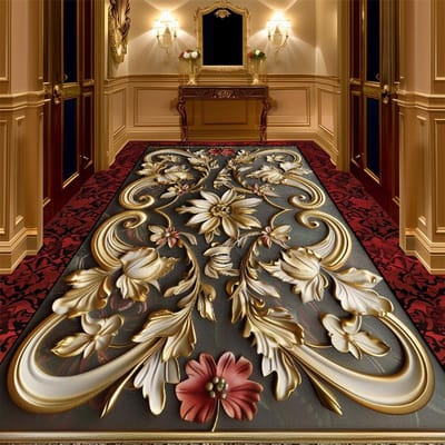 Luxe Europese Stijl Woonkamer Tapijt Groot Formaat Vergaderruimte Prachtige Kleden Kamerdecoratie Huis Vloermatten Aanpasbare Alfombra 80*120cm