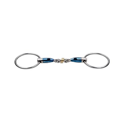 Dubbel bit voor paarden Trust Sweet Iron Brass ring