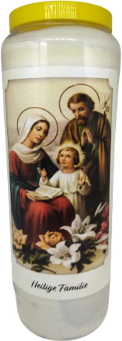 Noveenkaars Heilige familie - 9 dagen brander - set van 5 stuks