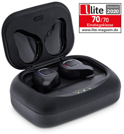 InLine® PURE Air TWS, Bluetooth-hoofdtelefoon met TWS, met Qi-Case PowerBank