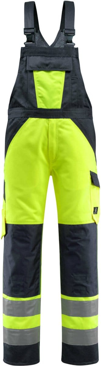 Mascot Safe Light Amerikaanse overall met kniezakken 15969-948 - hi-vis geel/donkermarine - C46 - 76