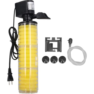 Filtre d'aquarium submersible 25W Interne 1800L/H 3 Étapes Éponge Aquarium Filtre Submersible avec