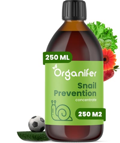 Snail Prevention 250ml - Concentraat voor 250m2 - Slakkenwering - Plantversterkend- Tegen Slakken - Verjagende werking op Slakken, Rupsen, Wild en Gevogelte - Voorkom Overlast en Schade - 100% Natuurlijk - Organifer (Alternatief Slakkenkorrels)