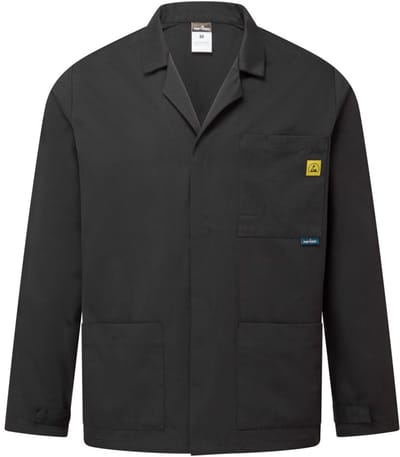 Portwest Anti-statisch ESD labjas AS18 - Zwart - 4XL