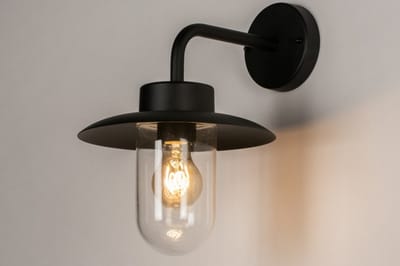 Lumidora Wandlamp 73887 - Voor buiten - FOREST - E27 - Zwart - Metaal - Buitenlamp - IP44