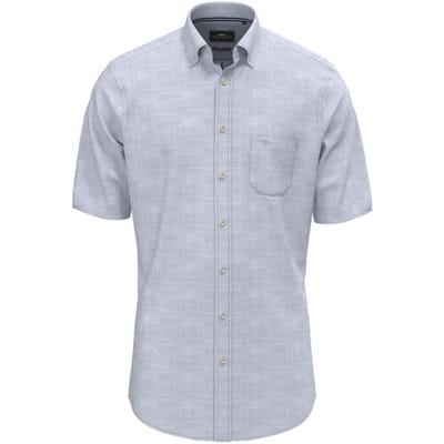 Fynch-Hatton Overhemd Subtle Check Slub Cotton New Breeze / male