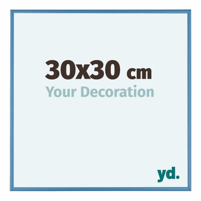 Your Decoration - Fotolijst 30x30 cm - Aluminium - Staal Blauw - Kent