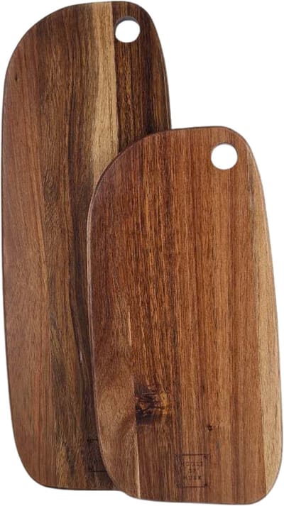 House of Husk Borrelplank Set - Serveerplank - Acaciahout - Dienblad - 2 Stuks - 39 cm