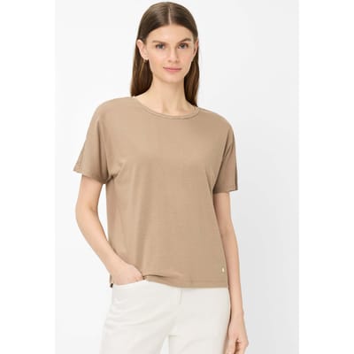 Brax Dames Shirt  Style CAELEN S light mocha, bruin, maat 38