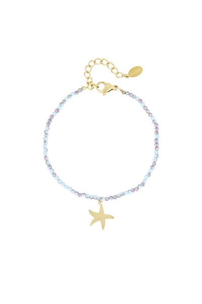 Armband kleurrijke zeester