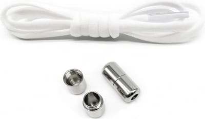 Hypify - Elastische Veters met lock gesp - Wit - No Tie - Schoenveters